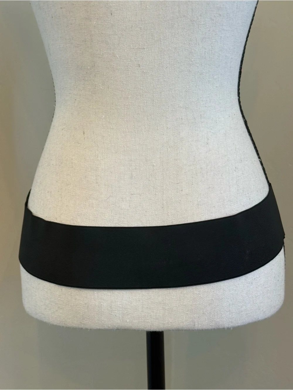 Guess Black Stretch Waist Belt Faux Snakeskin Wide Elastic Belt M/L